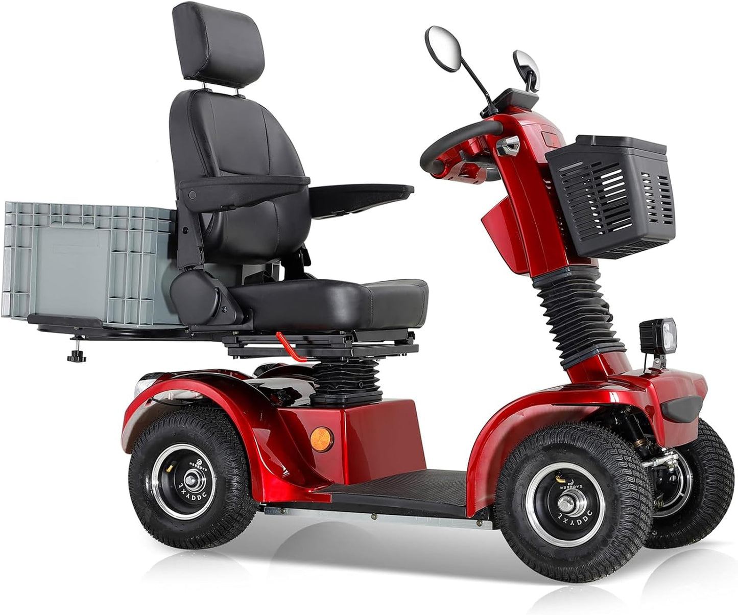 All Terrain Mobility Scooter for Seniors,Heavy-Duty 4 Wheel Mobility Scooters Mobility Scooter,Handicap Scooters for Adults with 3-Speed Travel Long (Black)