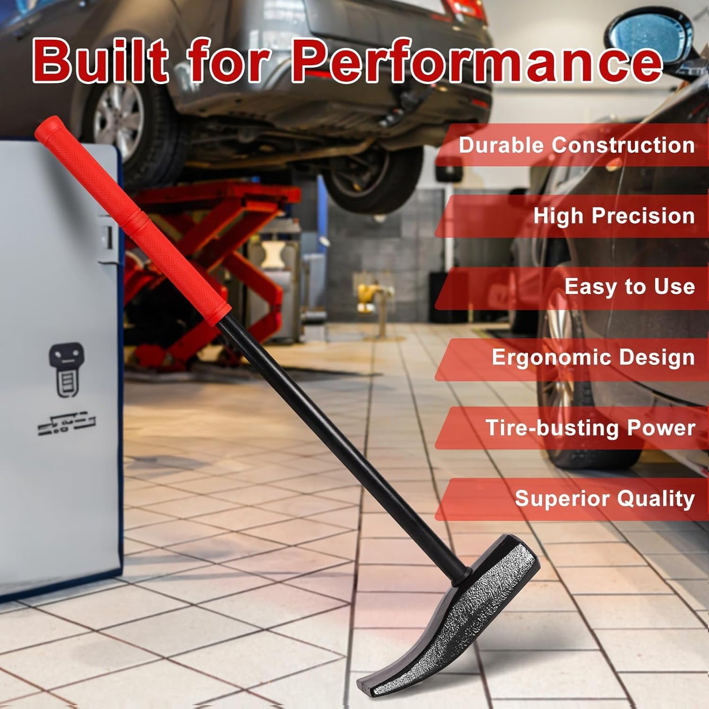 Tire Hammer Tire Bead Breaker Tool, 35429 Bead Breakers for Tire Removal, Semi Truck Tire Changing Tools, Tire Tools for Car Truck Bus ATV UTV Farm Tractor Aircraft Tires