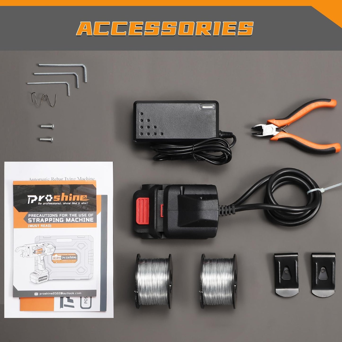 Automatic Rebar Tier 0.3"-1.3" Rebar Tie Rebar Tying Gun + 4400mAh Rechargeable Battery + 2PCS Rebar Tie Wire Rebar Tier Tying Machine 0.8S a Knot