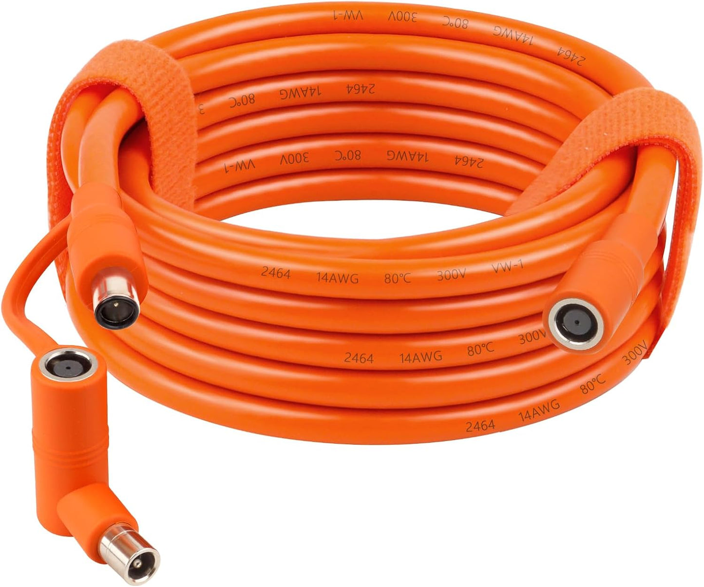 14AWG DC 8mm Extension Cable for Solar Panel 50FT,DC7909 Solar Panel Cable Female to Male with DC8020 Male Adapter Compatible with Aker,GZ Yeti,BLUETT,Jackery Portable Power Station - 50 Foot