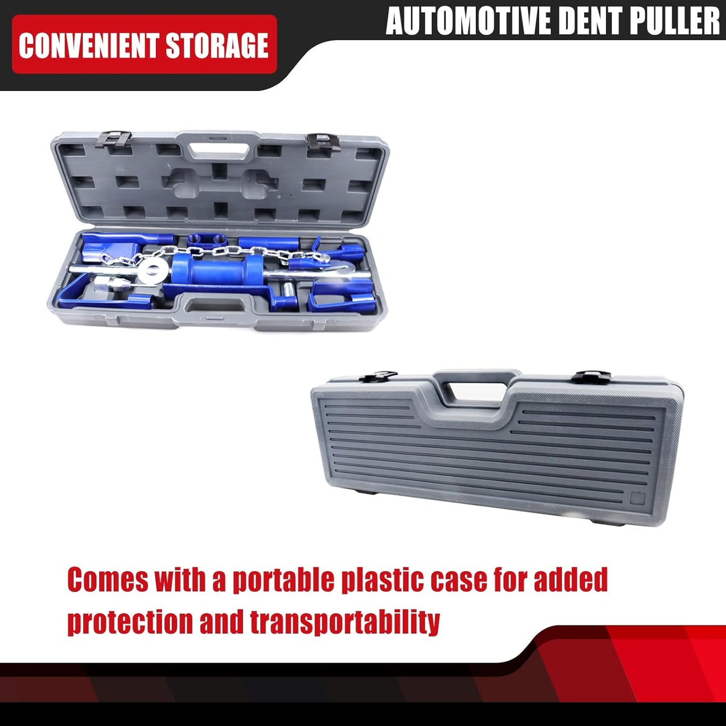 Automotive Dent Puller with 13LBS Universal Slide Hammer Auto Body Truck Repair Tool Kit Repair Frame Set with Carrying Case 15PCS