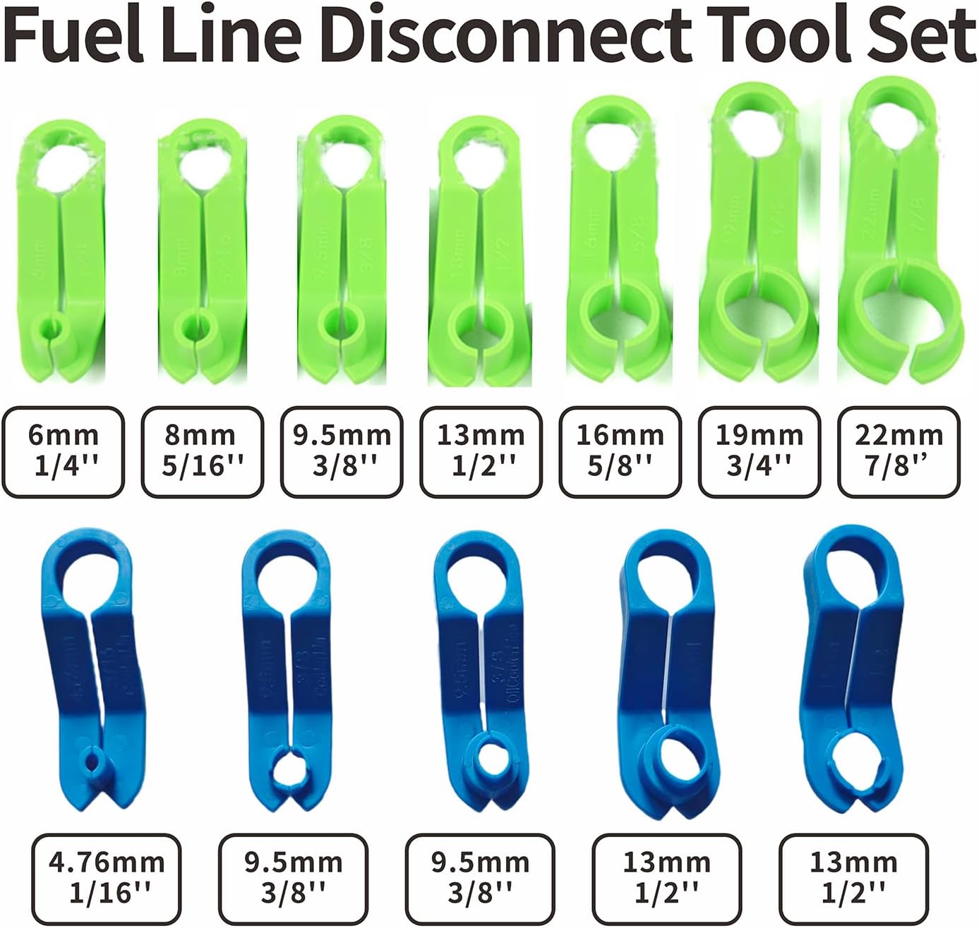 45pcs Master Quick Disconnect Tool Set Fuel Line Disconnect Tool Kit for Automotive A/C Fuel & Transmission Systems, Fuel Line Removal and Separator Tool Compatible with GM Ford Chrysler