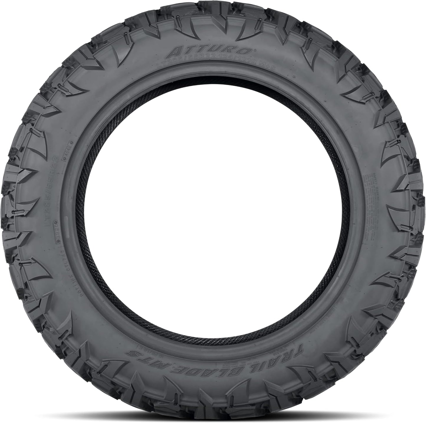 Atturo Trail Blade MTS M/T Mud Off-Road Light Truck Radial Tire-LT285/55R22 285/55/22 285/55-22 124/121Q Load Range E LRE 10-Ply BSW Black Side Wall