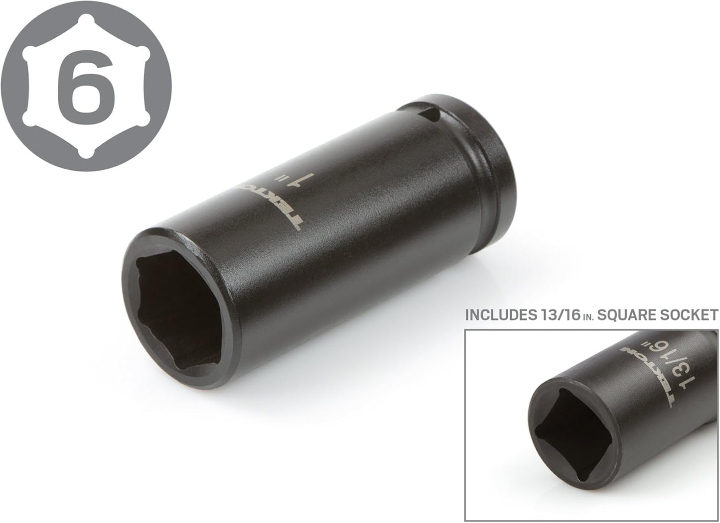 TEKTON 3/4 Inch Drive Deep 6-Point Impact Socket Set, 22-Piece (7/8-2 in.) | 48995