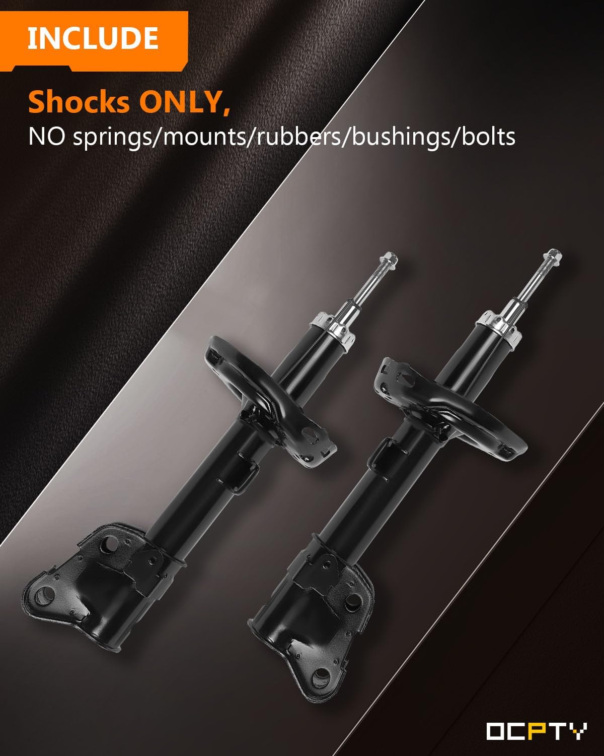 Struts Shocks,OCPTY Front Shock Absorbers for Honda Fits 2009-2015 for Honda Pilot 72648 339361 72647 339362-2pcs