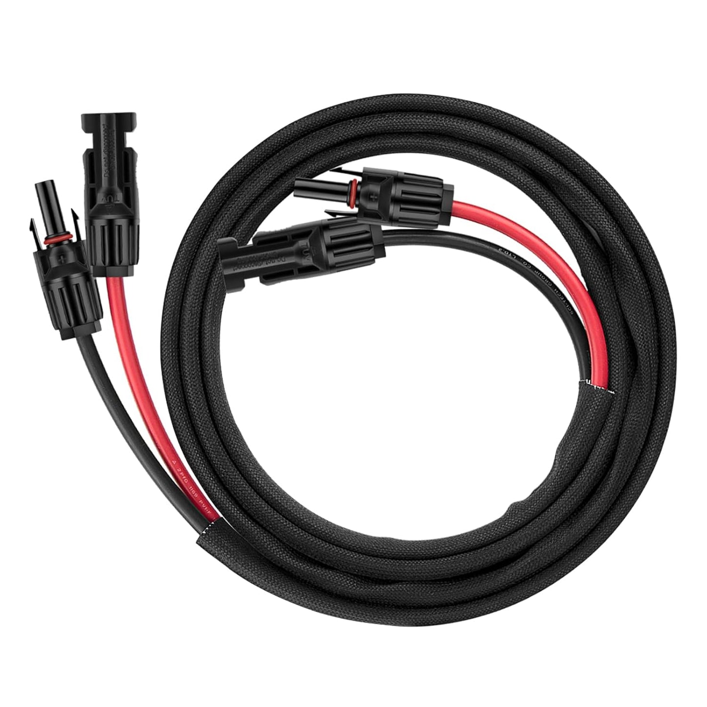 50FT 10AWG Solar Panel Extension Cable with Female and Male Connectors, Solar Cable for Solar Panels, Charge Controllers and Solar Generator (10AWG, 50FT)