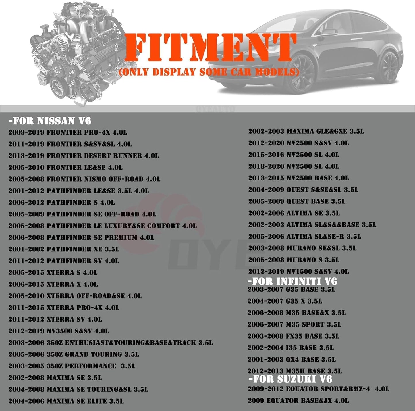 UF349 Ignition Coil Pack 224488J115 Set of 6 Fit for Nissan Frontier 2005-2019,Pathfinder 2006-2012,Xterra 2005-2015,NV3500 2012-2019,350Z 2003-2006&Infiniti 2001-2008&Suzuki 2009-2012 3.5L 4.0L V6