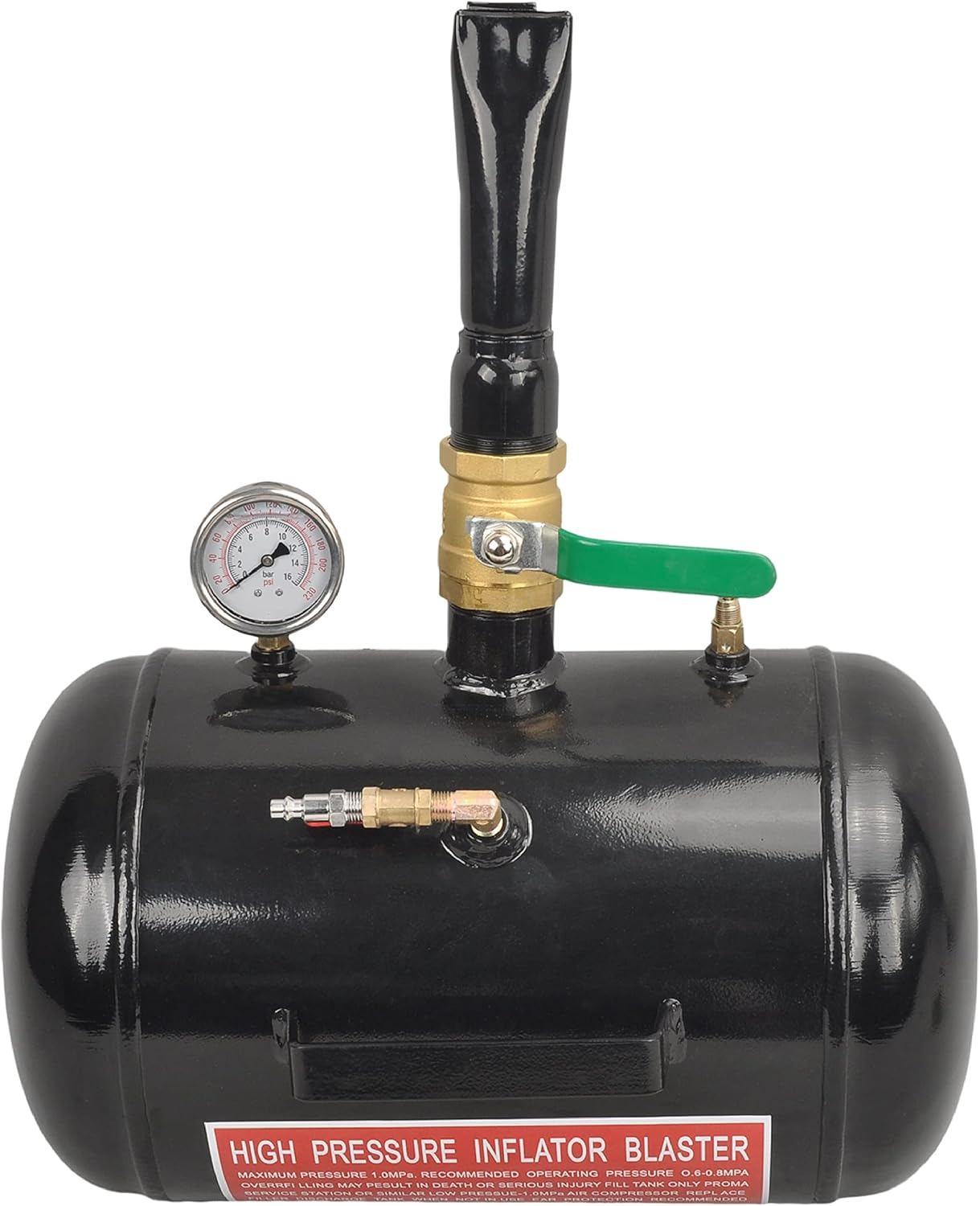 5 Gallon Air Tire Bead Seater 110 PSI Blaster Tool Seating Tire Inflator with Gauge by GESEXI - Car Truck ATV Tire Inflator Tank,Yellow