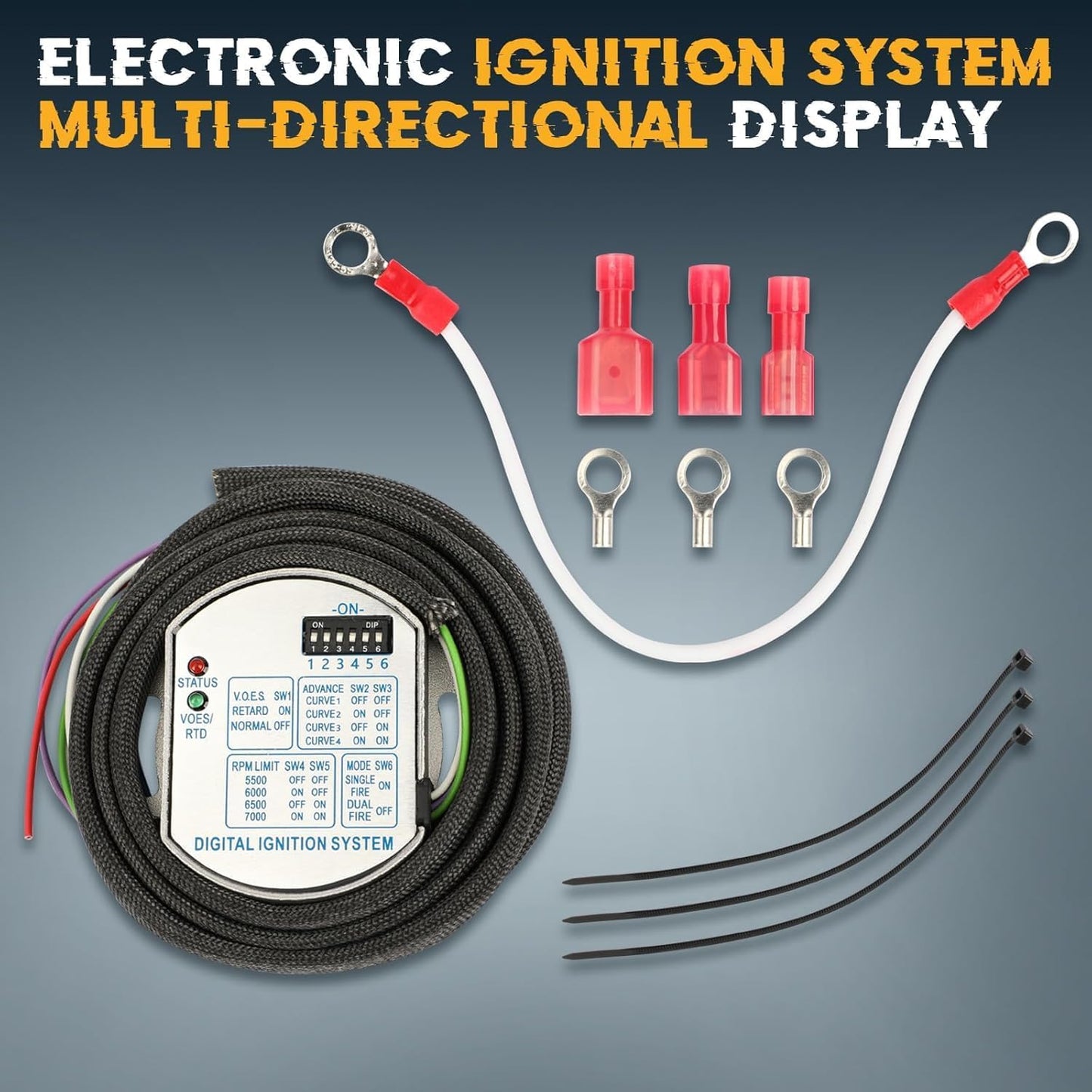 53-644 Programmable Single Fire Electronic Ignition, Direct Replace the damaged or old part for Harley-Davidson
