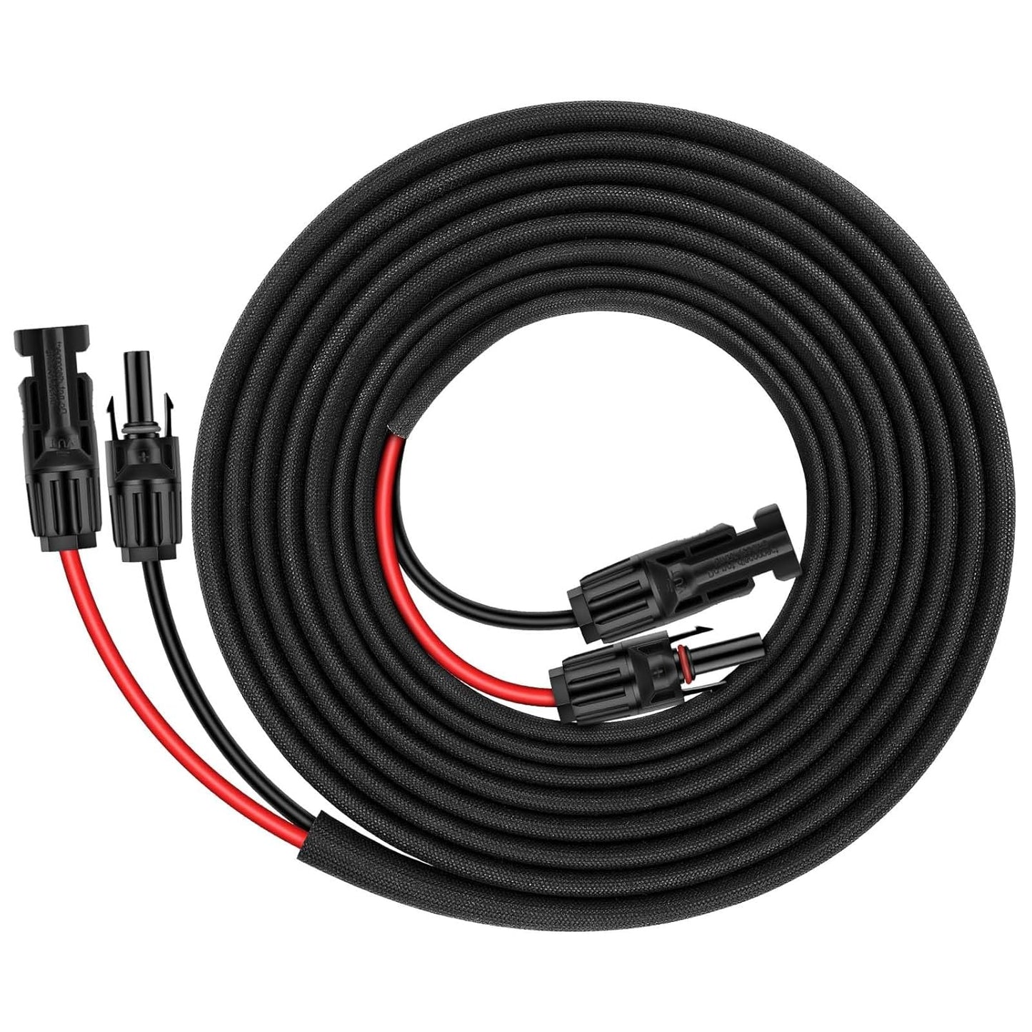 50FT 10AWG Solar Panel Extension Cable with Female and Male Connectors, Solar Cable for Solar Panels, Charge Controllers and Solar Generator (10AWG, 50FT)