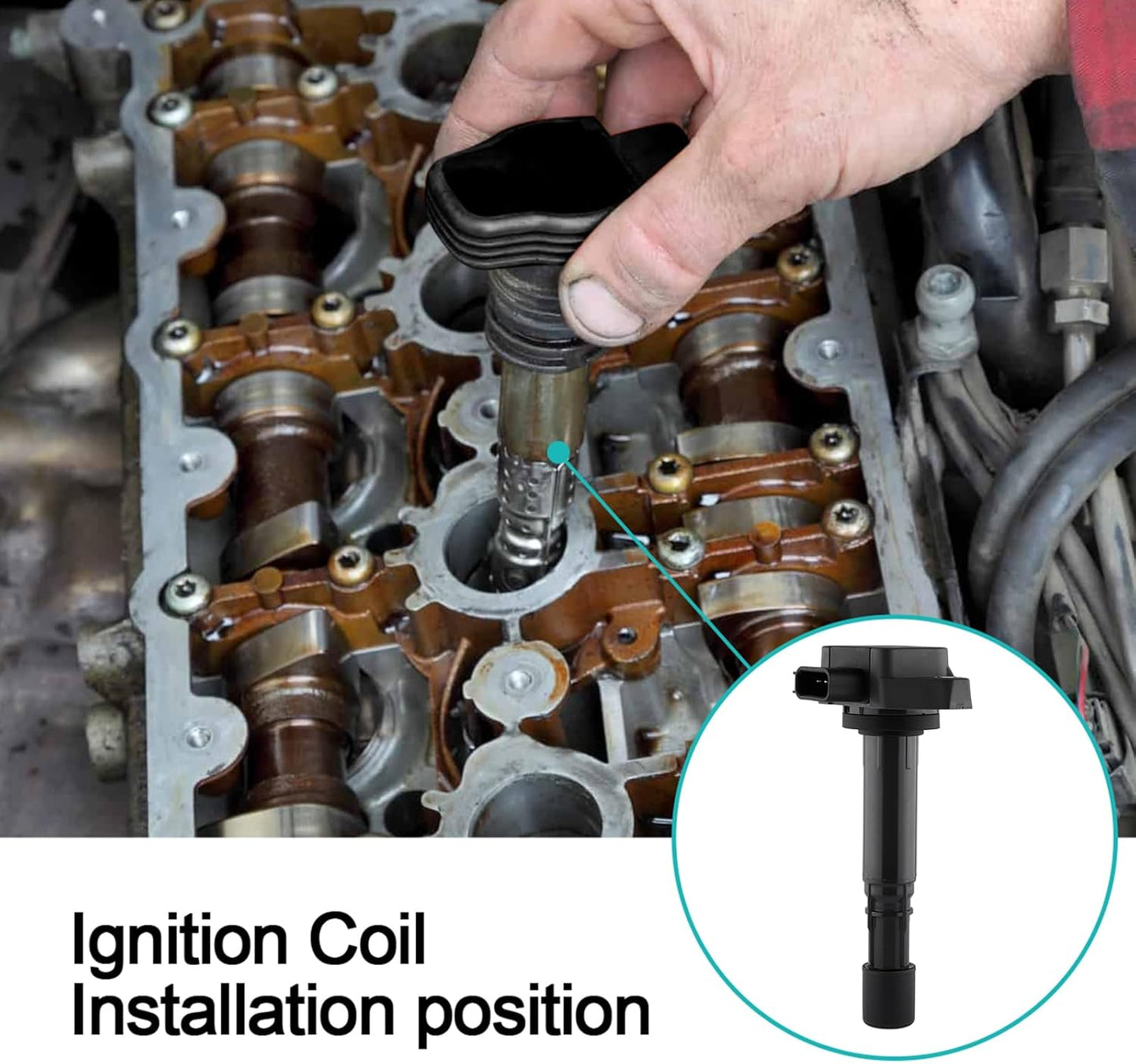 6 PCS UF400 UF512 Ignition Coil Pack (3.5 3.7 V6) Fits for Acura MDX Honda Ridgeline Pilot Saturn vue 2001 2002 2003 2004 2005 2006 2007 2008 2009 Replaces# C1460 12582000 30520PDKA01