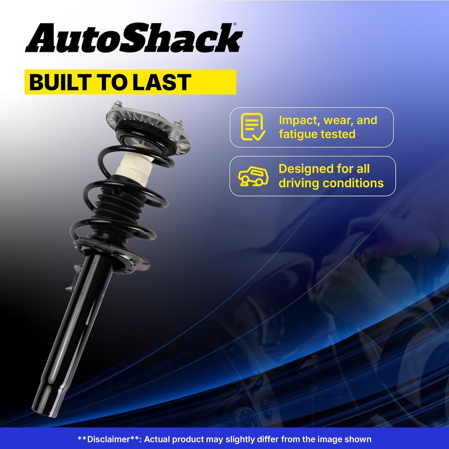 AutoShack Front & Rear Complete Strut & Coil Spring | Replacement for 2007-2011 Honda CR-V | 4-PC