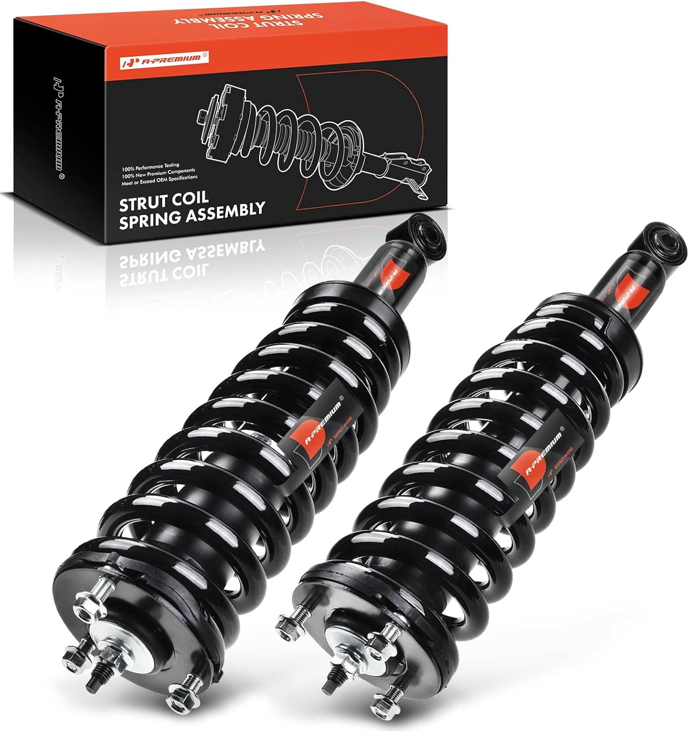 A-Premium Rear Pair (2) Struts Shock Absorber Compatible with Toyota 4Runner 1996 1997 1998 1999 2000 2001 2002, Driver and Passenger Side