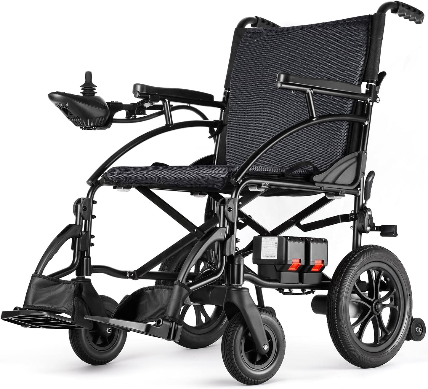 SLF30 Electric Wheelchairs for Adults, Foldable Durable Motorized Wheelchair with 19 Inch Seat and Supports Up to 300 lbs Airline Approved(40 Lbs, Grey)