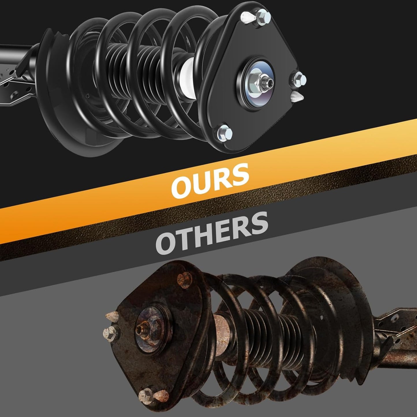 ASAPE Complete Struts Front A Pair Fit for 2000-2005 for Pontiac BonneviLe 2000-2005 for Buick LeSabre Quick-Strut Complete Strut Assembly w/Coil Spring Replace OE 171685