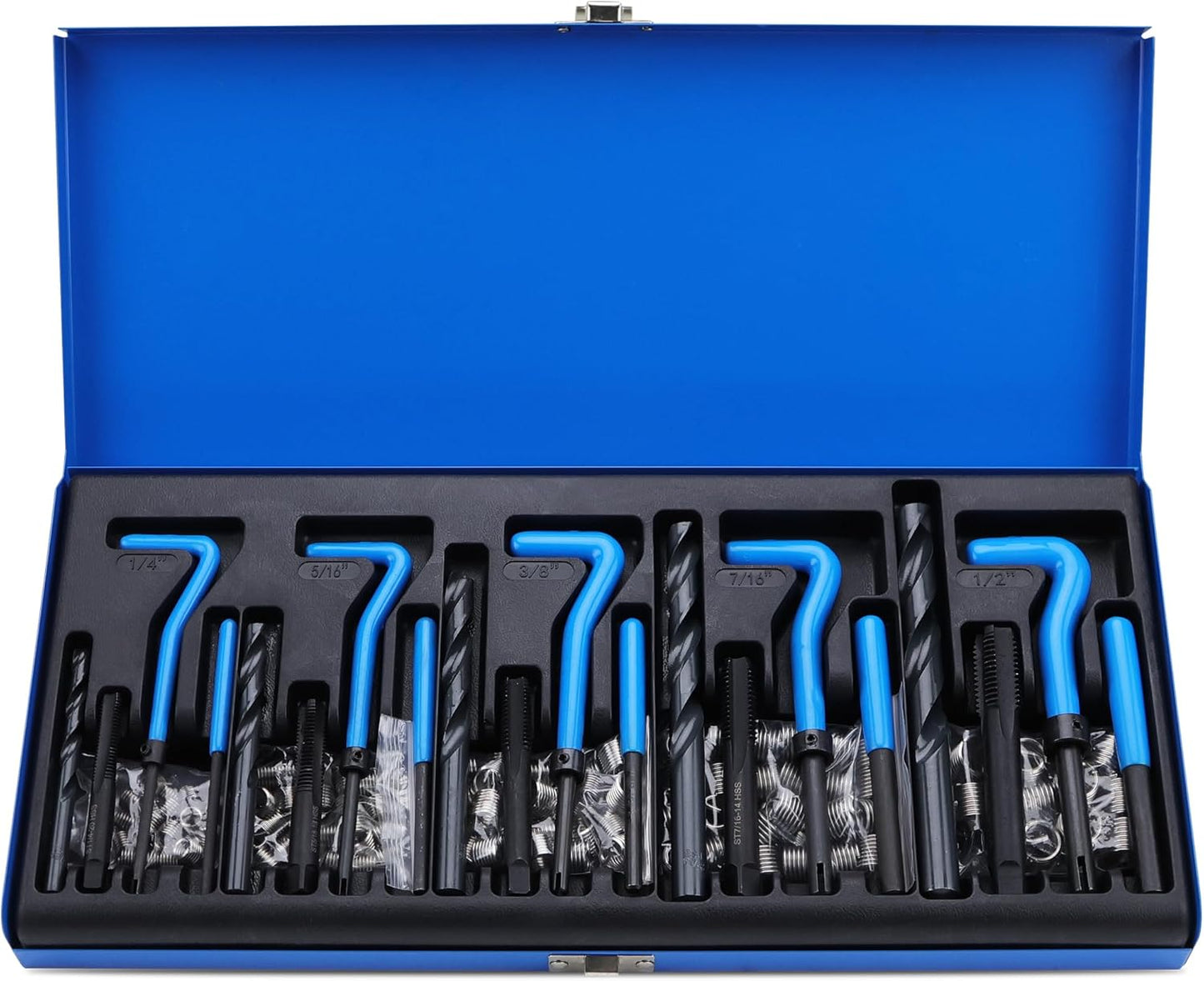 Thread Repair Thread Chaser Tool Set - 49PCS Thread Cleaner Rethreading Master Kit Metric SAE Bolt Restorer File Nut Rethreader Automotive Wheel Stud Spark Plug Engine Standard Screw Threading UNC UNF