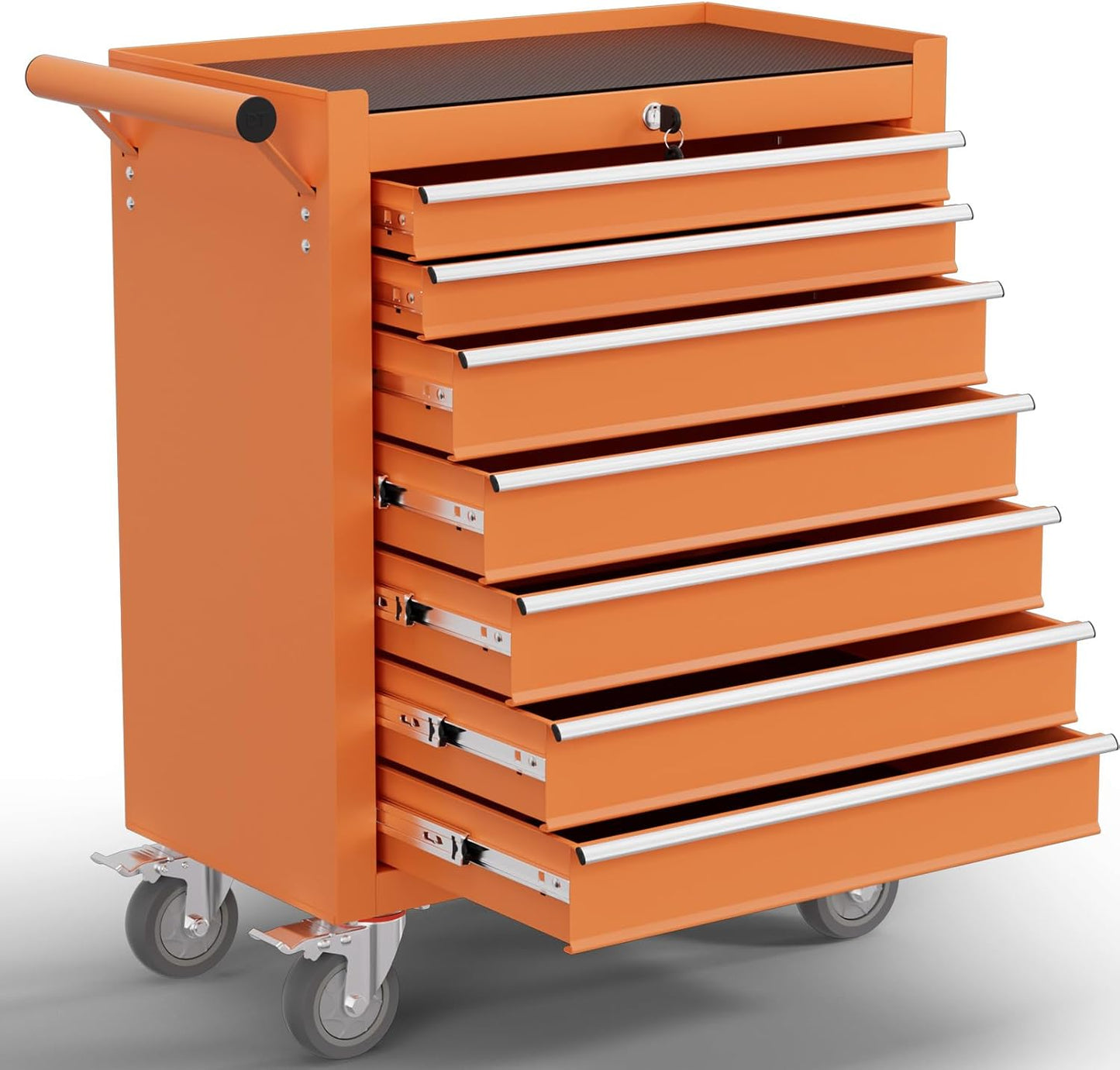 5-Drawer Tool Chest,Rolling Tool Cart with Wheels,High Capacity Tool Cabinet with Locking System for Garage, Warehouse, Workshop-Black