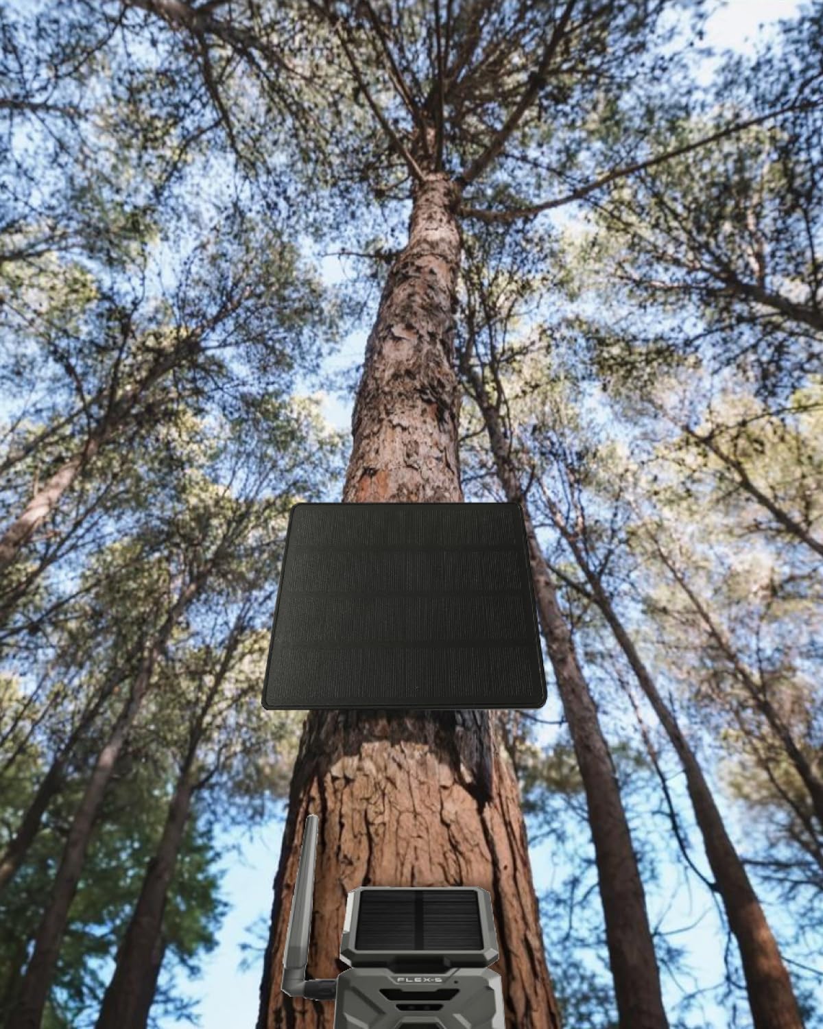 5V/12V Trail Camera Solar Panel - 4W Solar Panel Battery w/ 4400mAh Li-ion Battery, IP66 Waterproof Rated, Solar Battery Charger Kit for Game Cameras