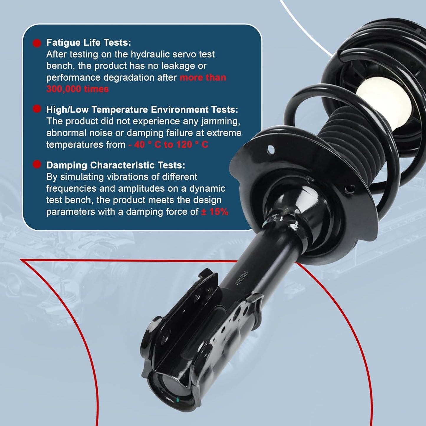 Vextone 171672 Complete Front Shock Absorbers and Struts Assembly - Fit for 1997 1998 1999 2000 2001 2002 2003 Chevrolet Chevy Malibu - Left & Right Sides Struts with Coil Spring (Set of 2)