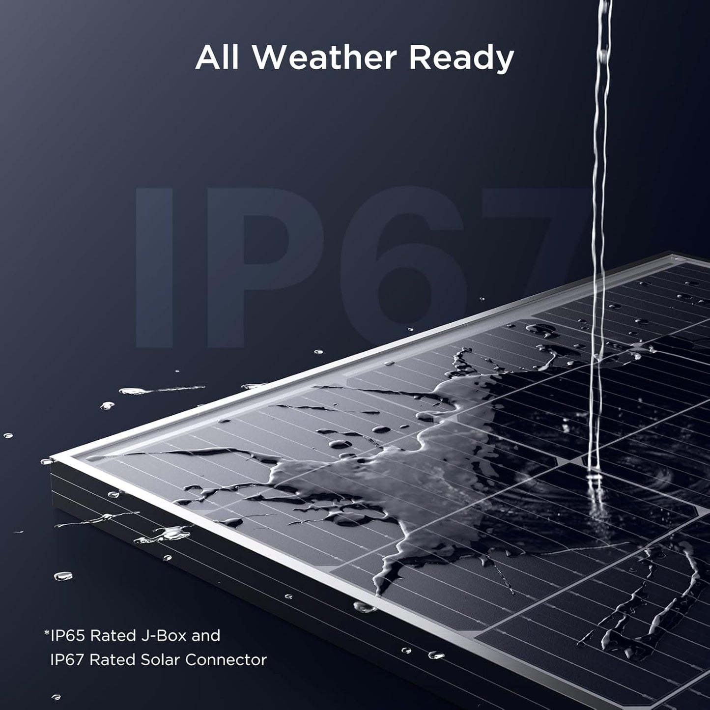 12V 100W Solar Panel,100 Watt Solar Panel with Over-Power Design,High Efficiency Monocrystalline PV Modules,Ideal for RV, Trailer, Camper, Marine, Rooftop,Home, Farm, Off-Grid (1PCS 100w)