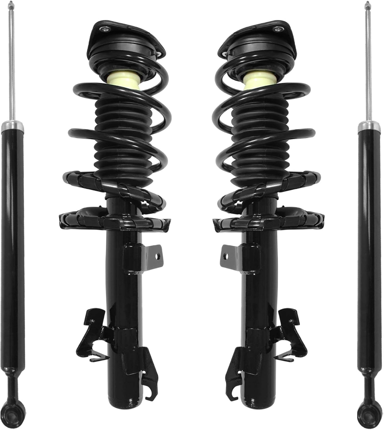 Unity Automotive 4-11681-259210-001 Front and Rear Replacement Complete Strut Assembly Shock Kit Fits 2010-2013 Mazda 3