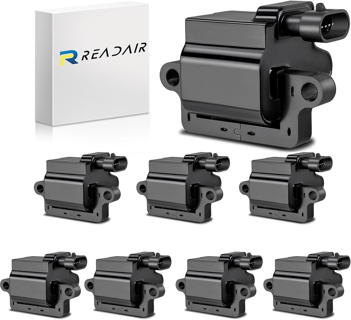 UF575 Ignition Coil & 1675 Double Iridium Spark Plug for Audi A3 A4 A5 A6 Q5 R8 TT RS4 RS5/Volkswagen Jetta Passat Beetle CC Golf GTI Replaces# C1627 07K905715F E1075
