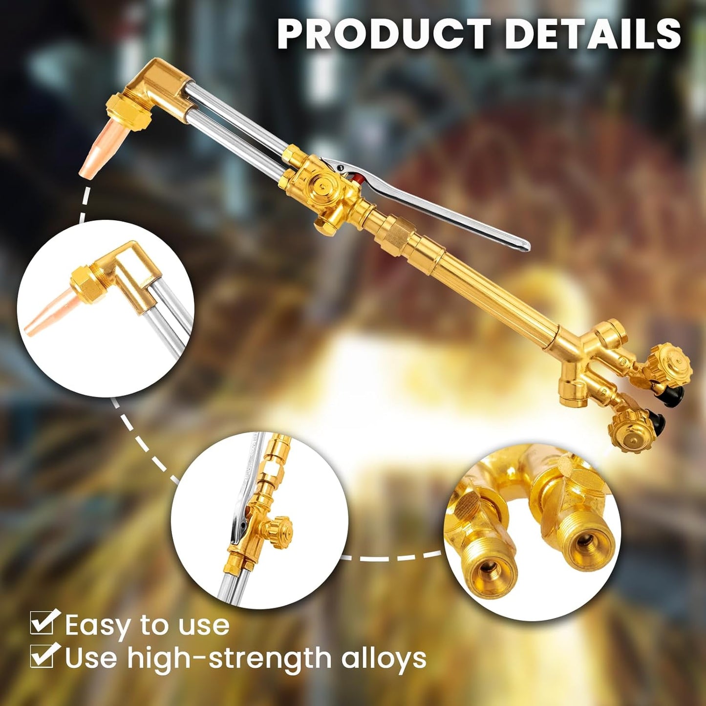 Victor Torch Set CA2460 Medium Duty Oxyacetylene Cutting Torch for Cutting and Welding