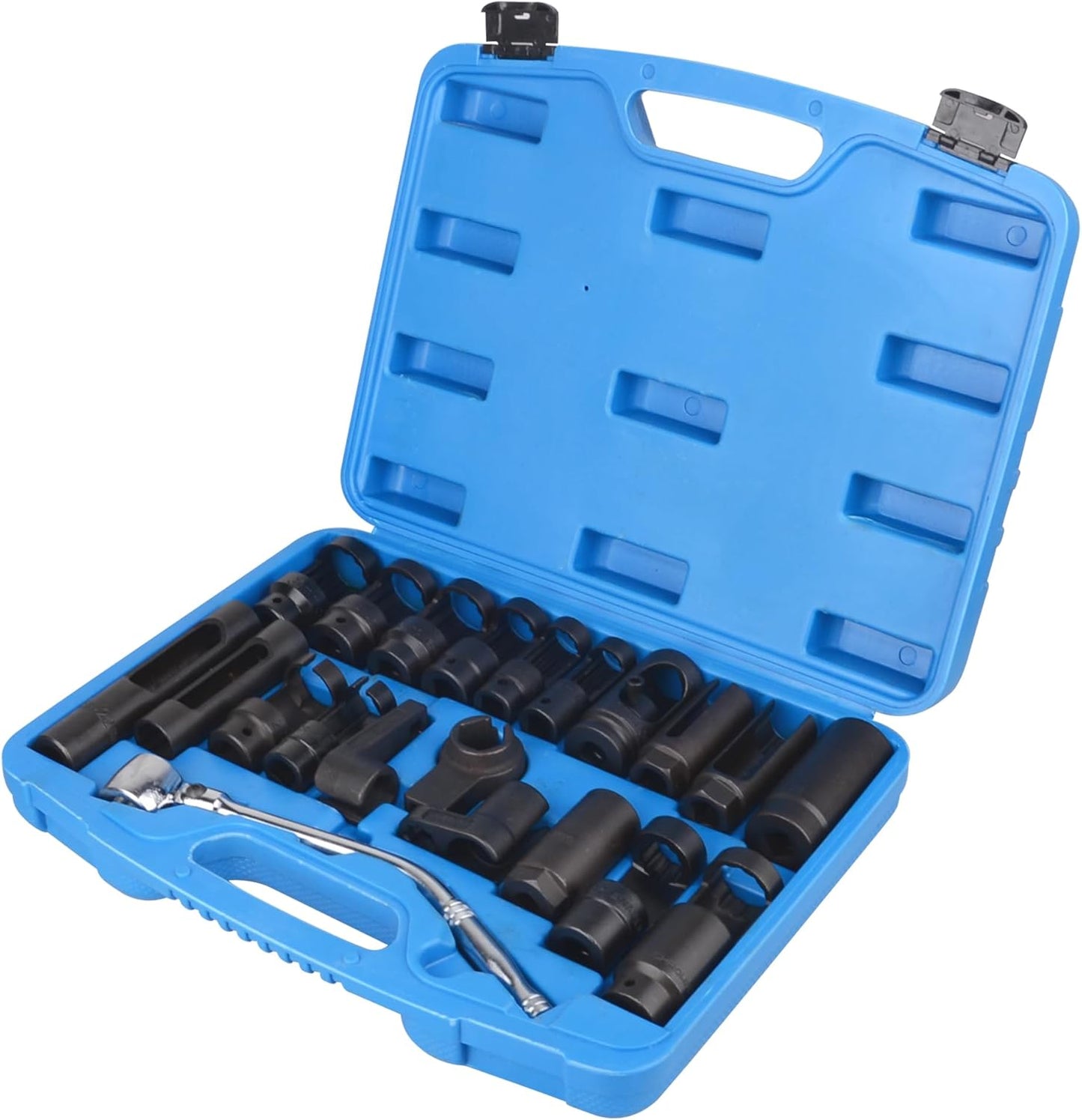 21pcs Oxygen Sensor Socket Set, Oil Pressure Sending Unit Socket Set O2 Sensor Removal Socket Fit for Auto Truck Car