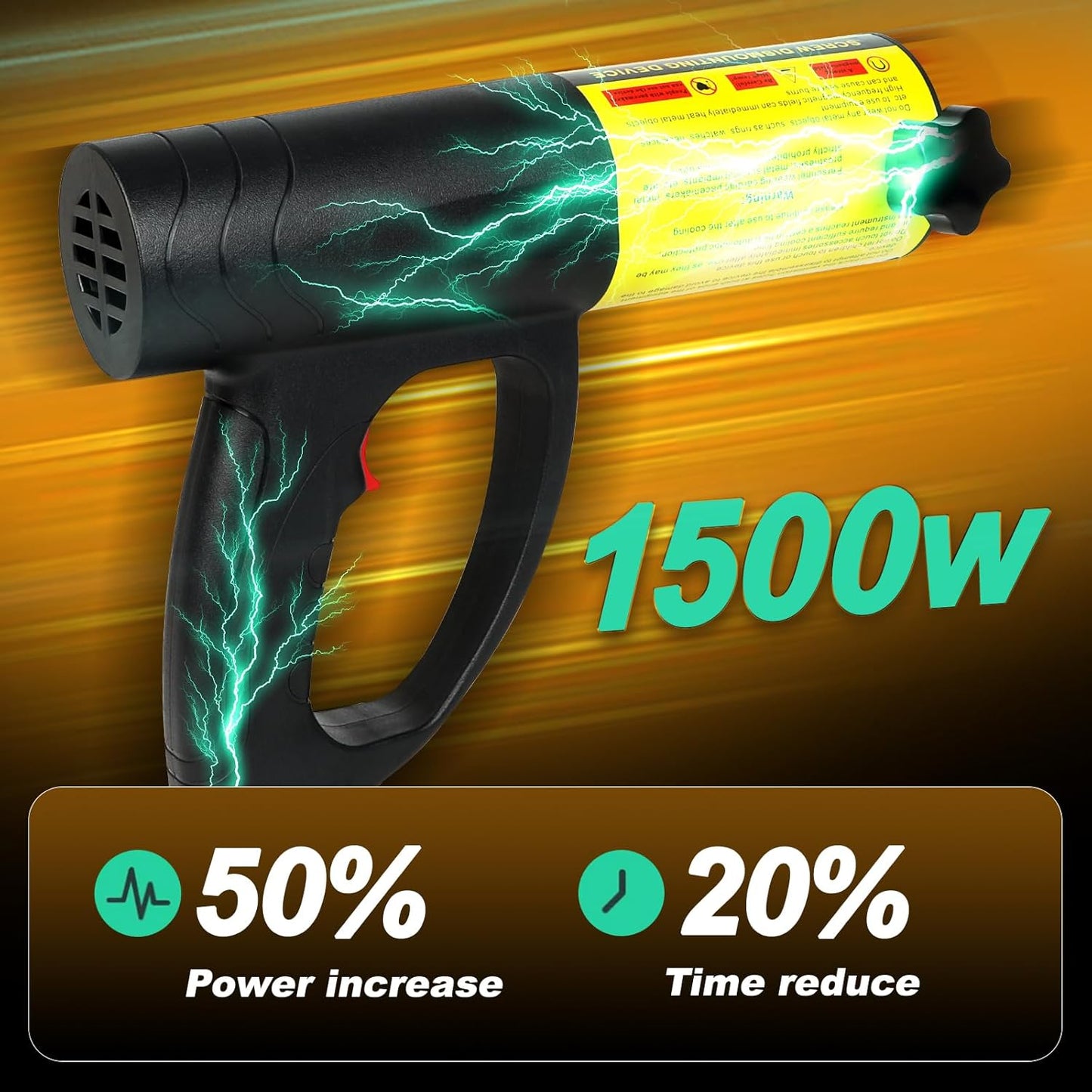 1500W Magnetic Induction Heater Kit - Handheld Heat Induction Machine, Electromagnetic Bolt Removal Tool, Handheld Rusty Screw Removal, Automotive Flameless Heater with 6 Coils