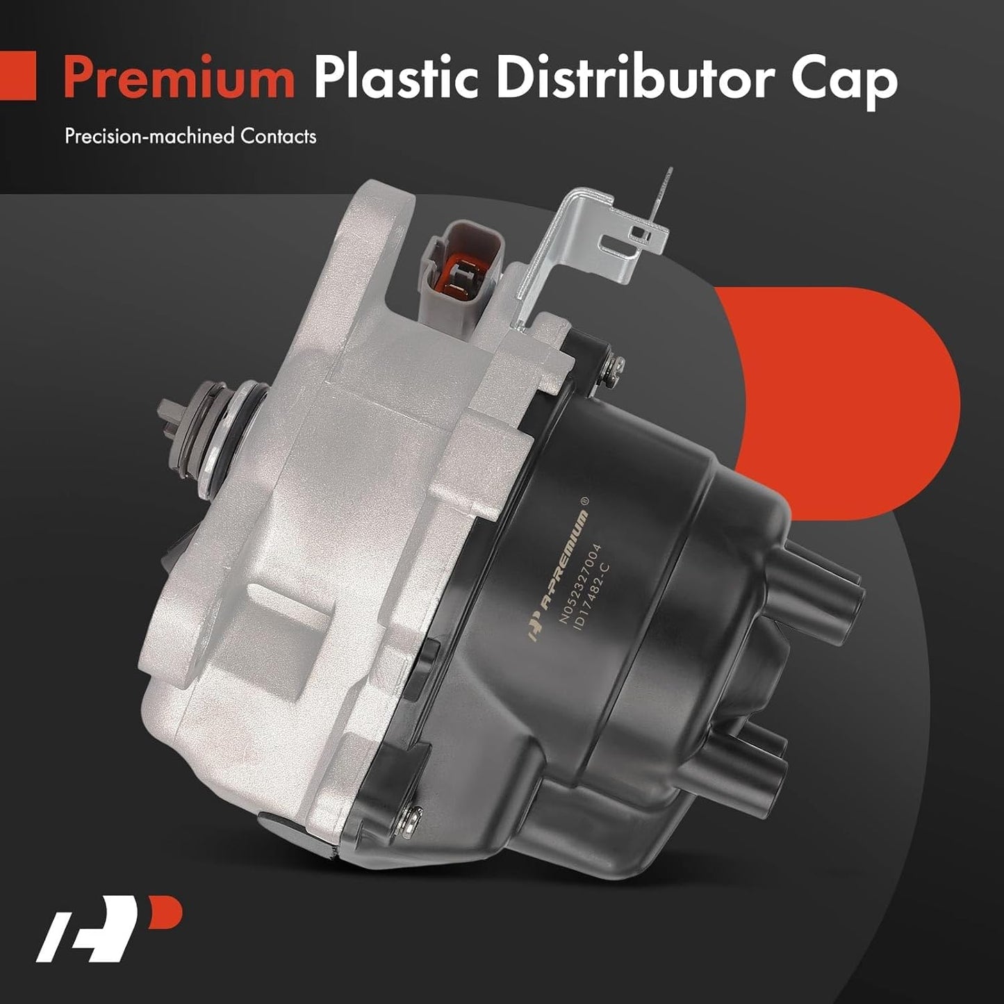 A-Premium Ignition Distributor with Cap and Rotor Compatible with Honda Odyssey 1995 2.2L