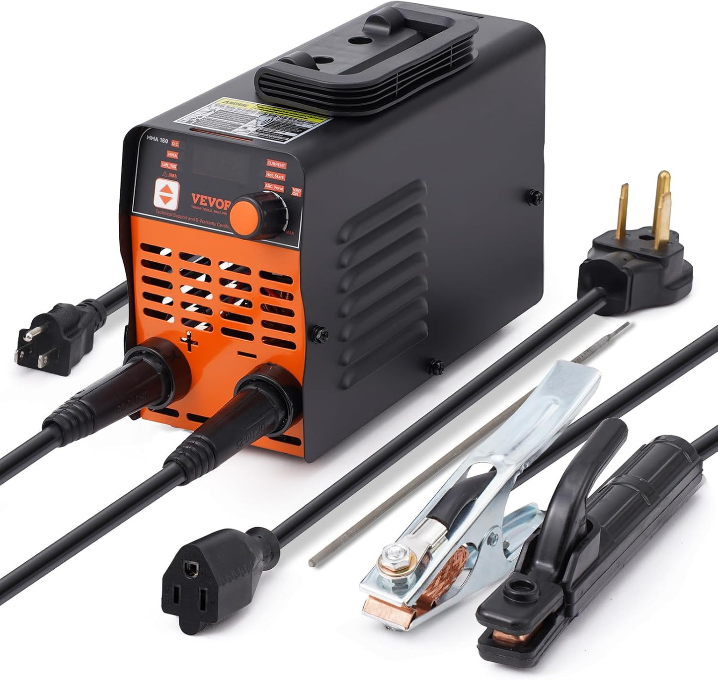 VEVOR Stick Welder, Mini and Portable 140Amp 2 in 1 ARC/Lift Tig Welder Machine, ARC Welder with Hot Start/Arc Force/Anti-Stick, IGBT Inverter Portable MMA Welder Machine, 110V