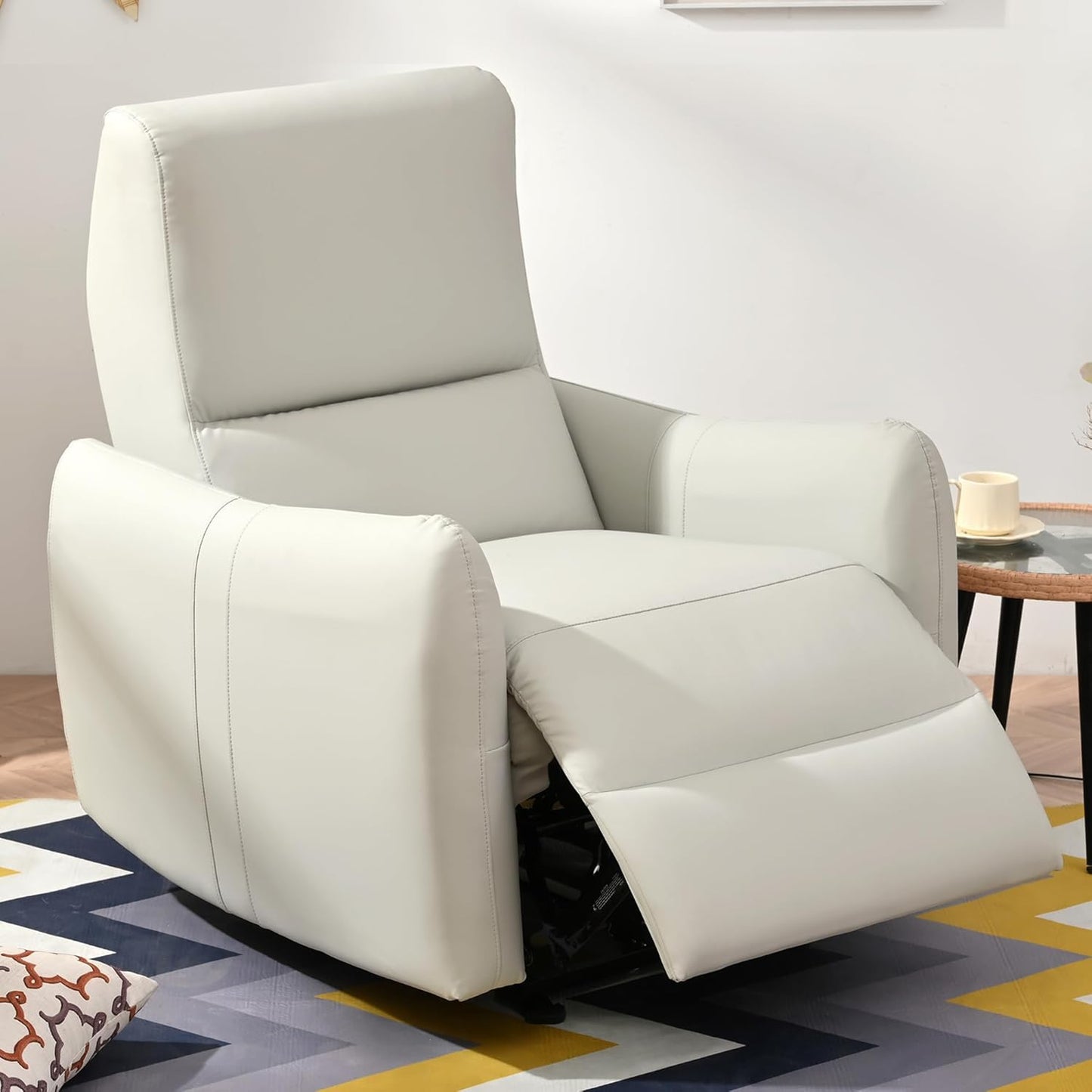Wall Hugger Power Recliner Chair, Zero Wall Electric Recliner Chairs with USB Port, Space Saving Large Recliner for Living Room, RV, Home Theater