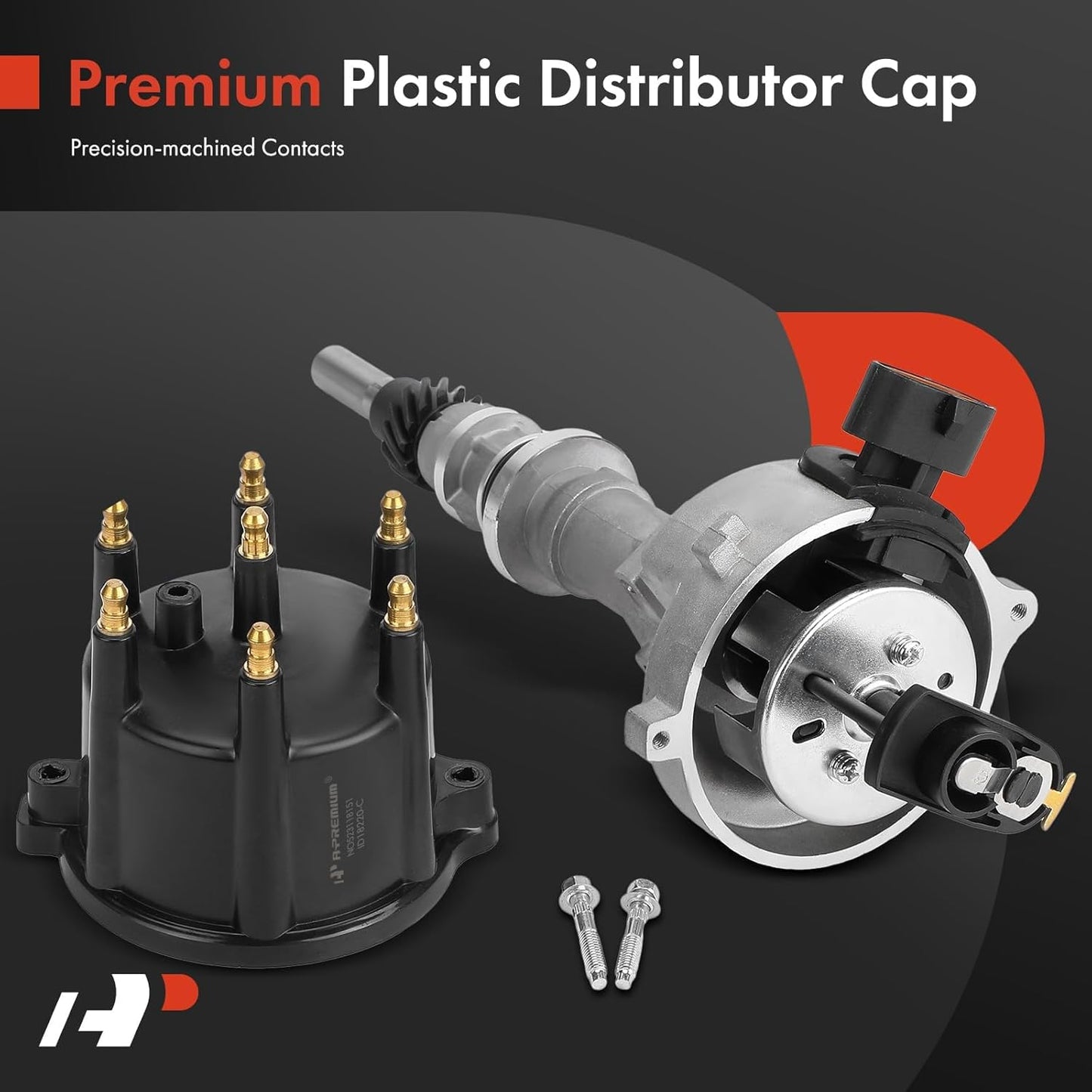 A-Premium Ignition Distributor with Cap and Rotor Compatible with Ford Ranger 1991-1995, Aerostar 1991-1995, Windstar 1995 & Mazda B3000 1994, 3.0L