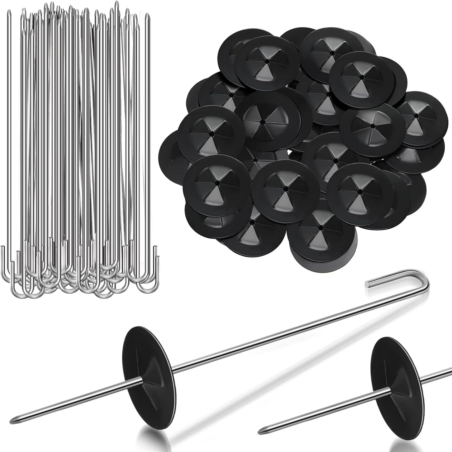 Solar Panel Guard Clips Animal Guard Fastener Animal Roll Kit Stainless Steel Fastener Clips for Solar Panel Bird Wire Pigeon Fence(300 Packs,25 mm)