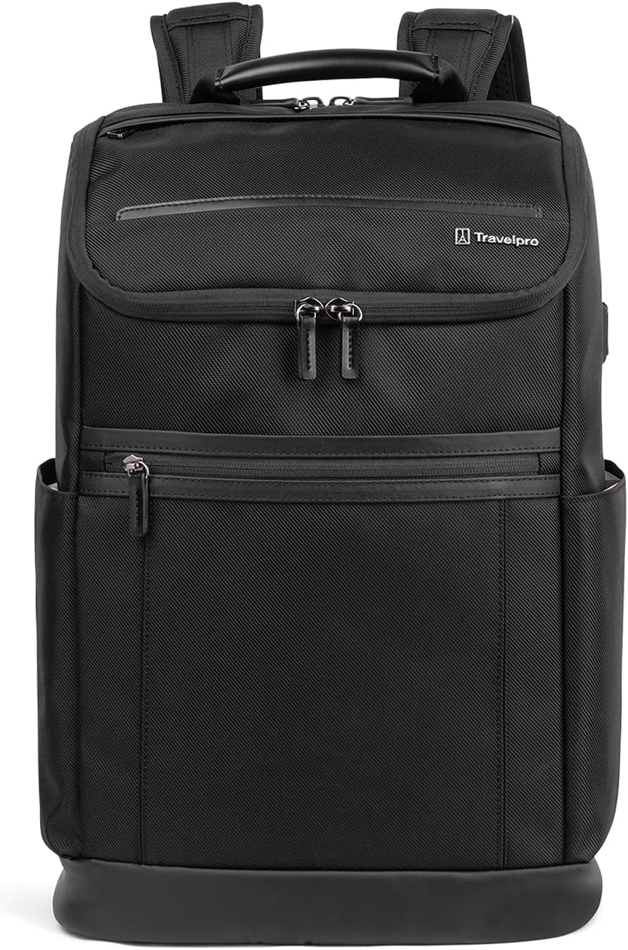 Travelpro Crew Executive Choice 3 Medium Top Load Backpack fits up to 15.6 Laptops and Tablets, USB A and C Ports, Men and Women, Titanium Grey