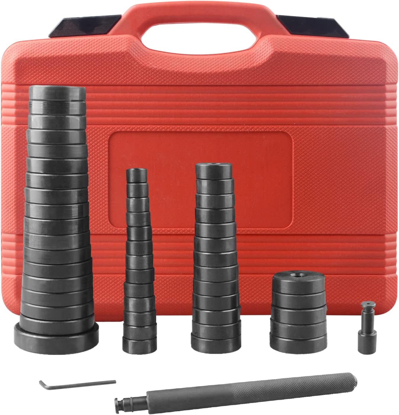 52 in 1 Custom Bushing Driver Set, Transmission Bushing Driver Removal Set Wheel Axle Bearing Race and Seal Installer Tool Kit