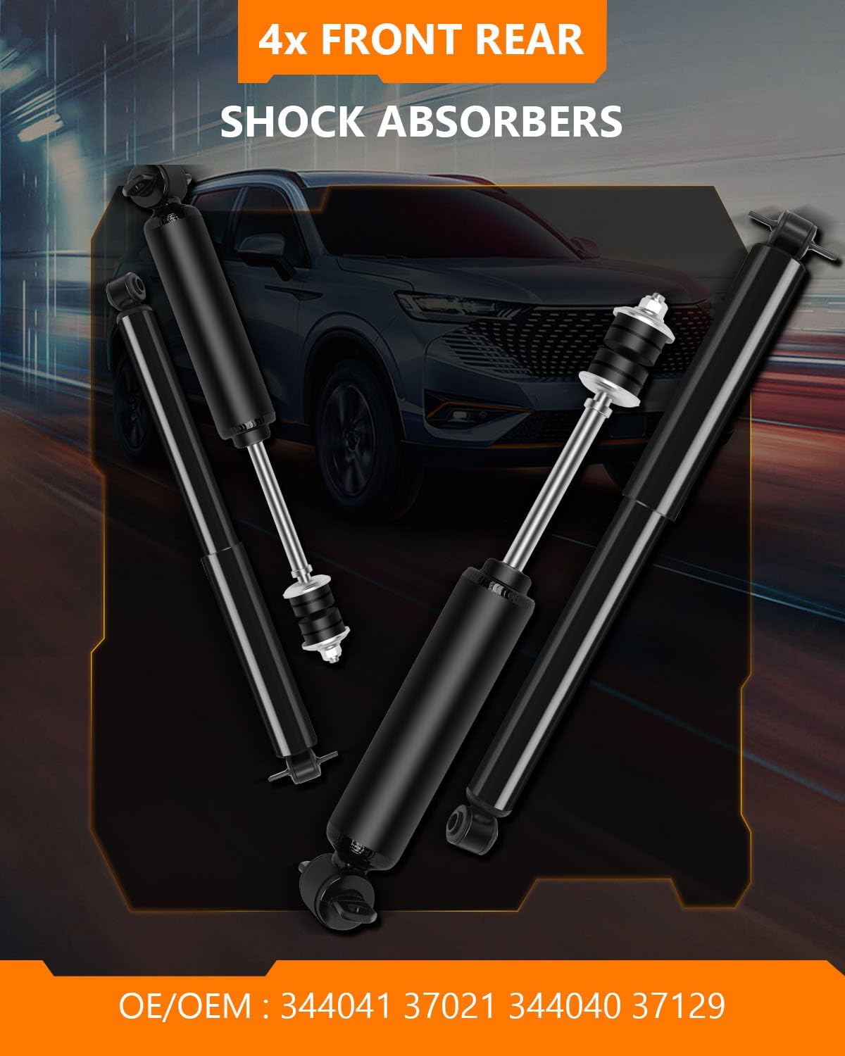 Struts Shocks,OCPTY Front Rear Shock Absorbers for Chevy Fits 1995-2005 for Chevy for Blazer,1994-2003 for Chevy S10,1992-2004 for GMC Jimmy,1982-90 for GMC S15,83-91 for GMC S15 Jimmy 344040-4pcs