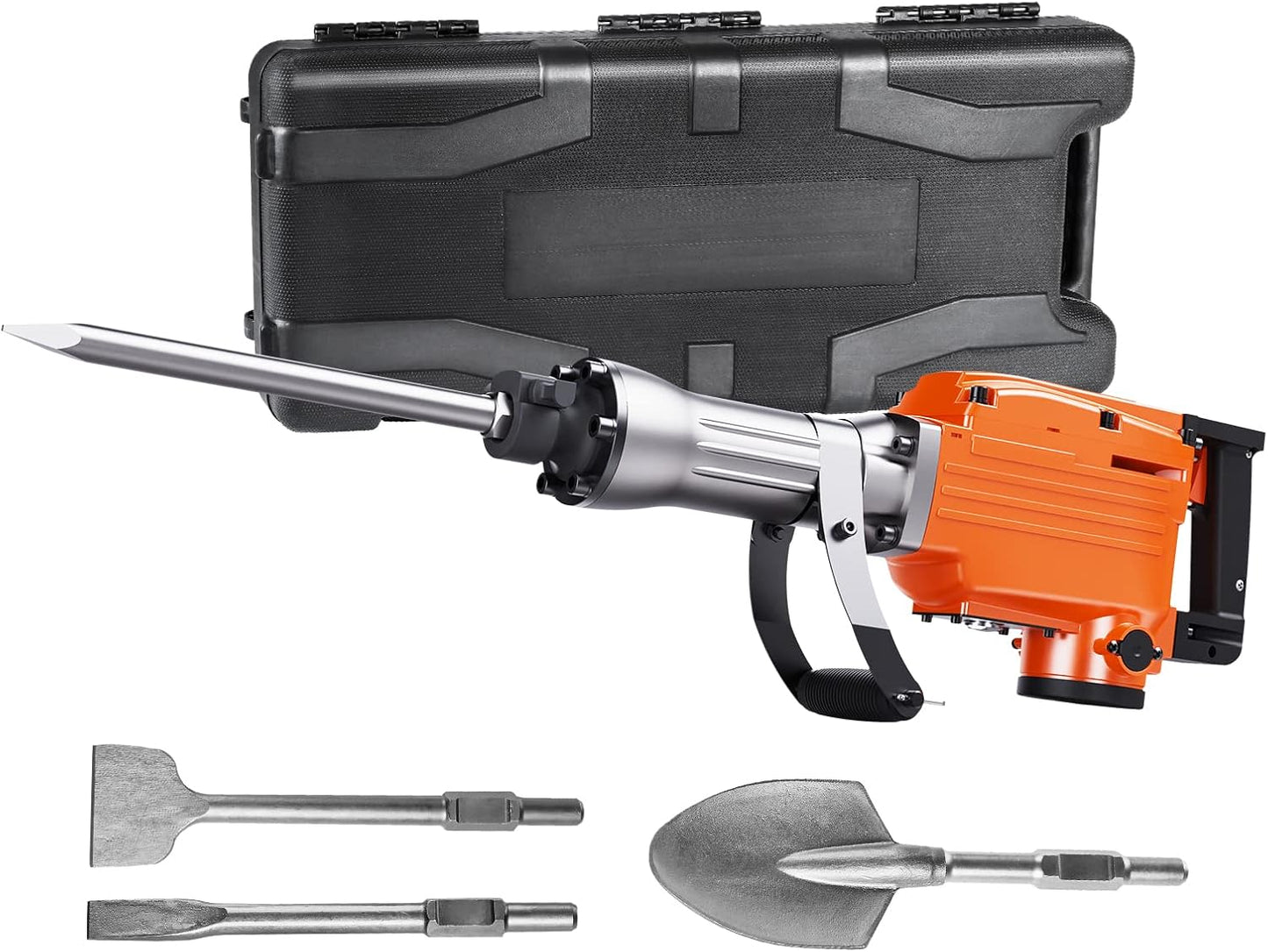 VEVOR 1-3/4" SDS-Max Rotary Hammer Drill, 13Amp Corded Drills, Heavy Duty Chipping Hammers w/Vibration Control & Safety Clutch, Electric Demolition Hammers, Power Tool For Concrete