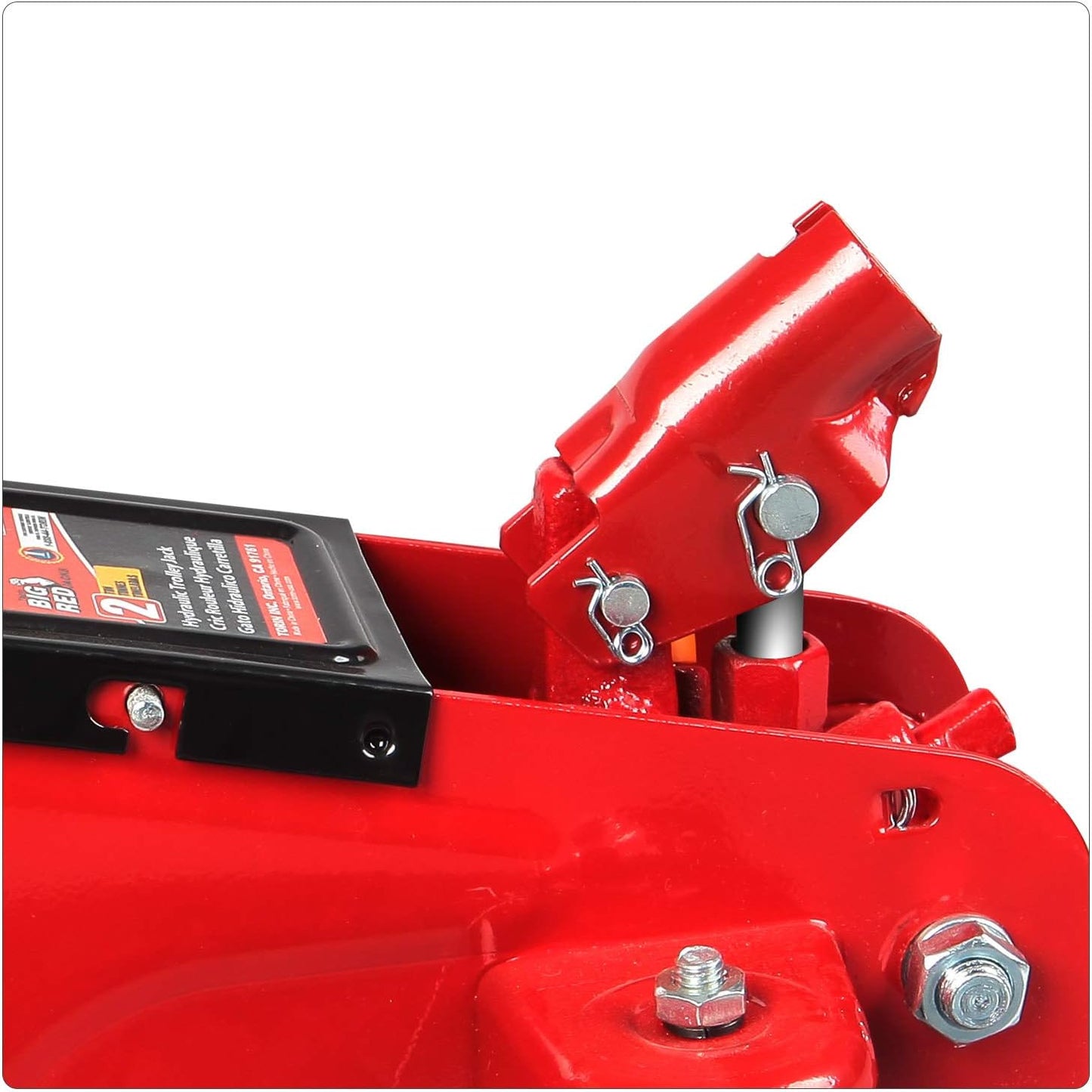 BIG RED T82012 Torin Hydraulic Trolley Service/Floor Jack with Blow Mold Carrying Storage Case, 2 Ton (4,000 lb) Capacity, Red