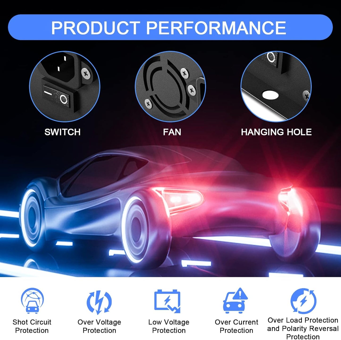 TPE 24V 5A Battery Charger, Automatic Smart Battery Charger, Trickle Charger Maintainer for Wheelchair