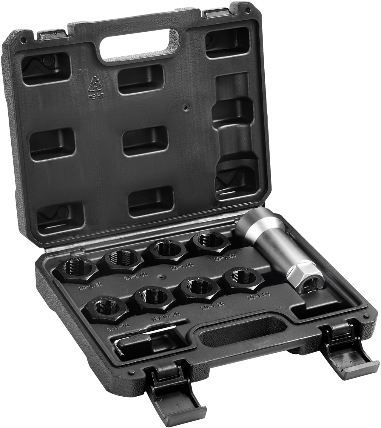 VEVOR Helicoil Thread Repair Kit-338-Piece SAE HSS Drill Inserts Taps & Tools M5,M6,M8,M10,M12,1/4",5/16",3/8",7/16",1/2" Rethreading Tool Kit Insertion Rethreading Tools Universal Rethread Restorer