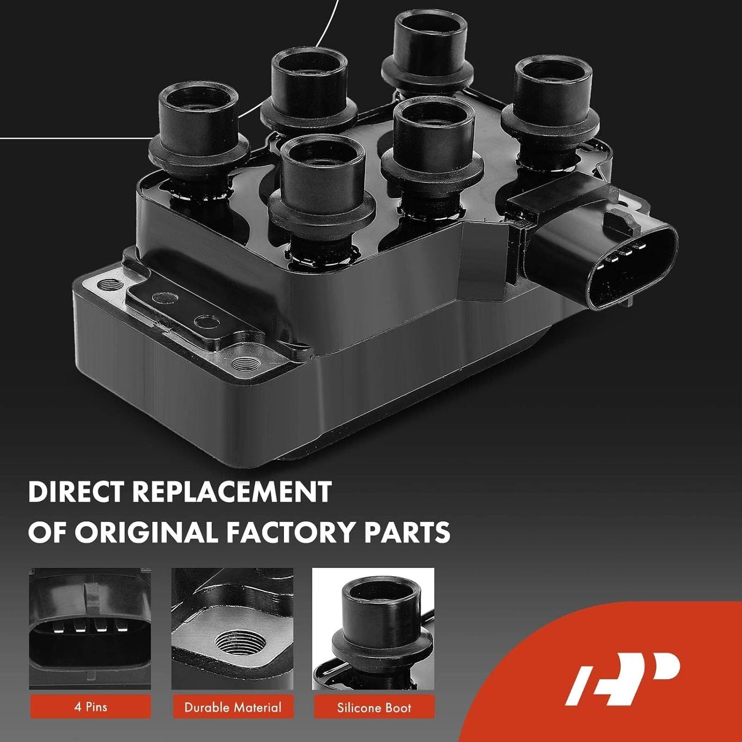 A-Premium Ignition Coils and Spark Plugs Kits Compatible with Ford Explorer 2006-2010, Explorer Sport Trac 2007-2010, Mustang 2005-2010, Ranger 2001-2011 & Mazda B4000 2001-2010 & Mercury Mountaineer
