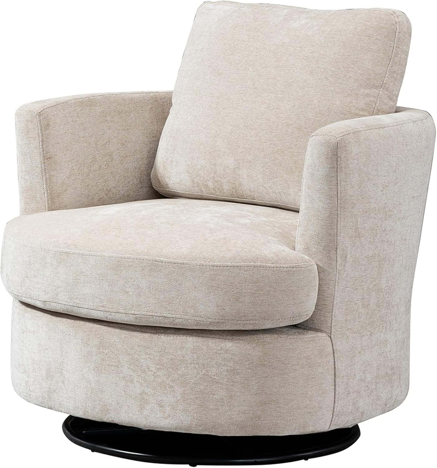Swivel Accent Chair Set of 2,Teddy Sherpa Round Swivel Barrel Chairs for Living Room Upholstered Modern 360 Degree Swivel Club Chair Comfy Armchair for Nursery Bedroom Office(Dark Blue)