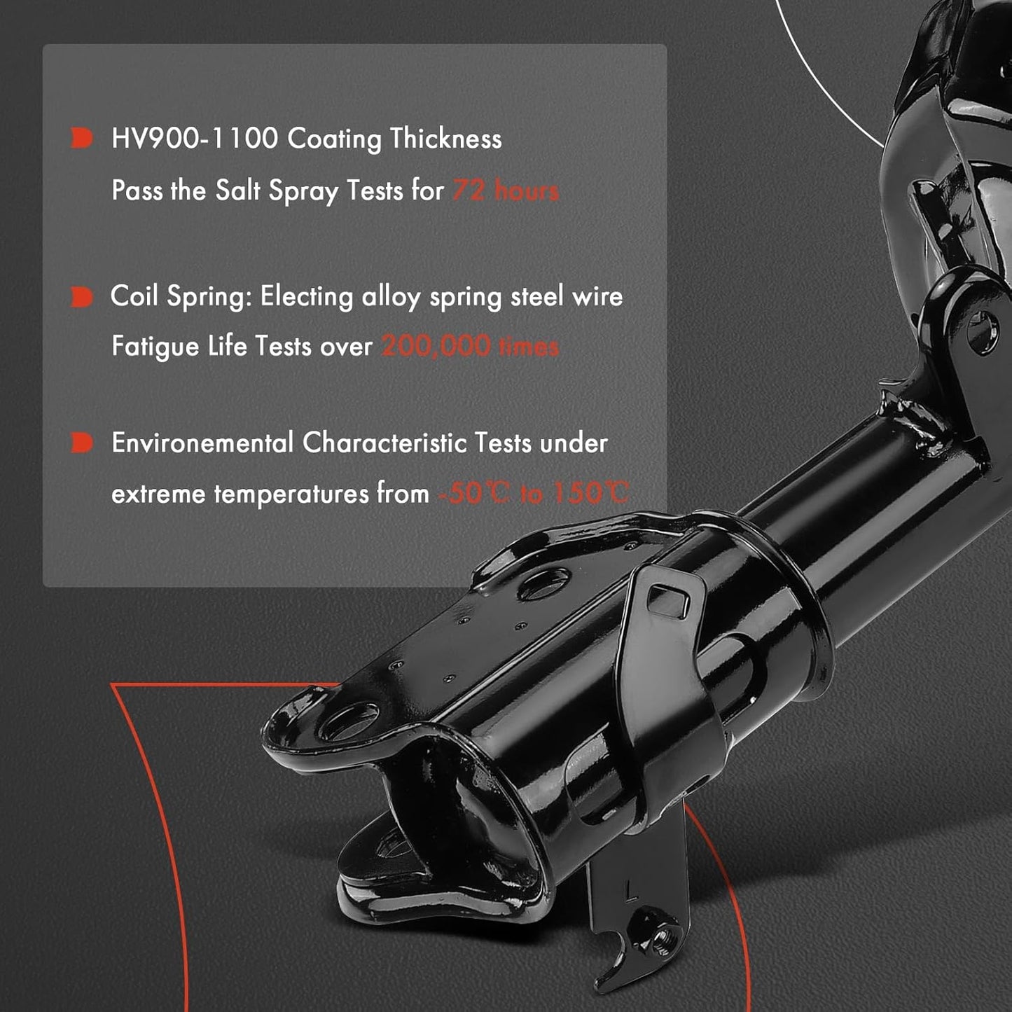 A-Premium Front Struts w/Coil Spring Shock Absorber Compatible with Honda Odyssey 2005 2006 2007