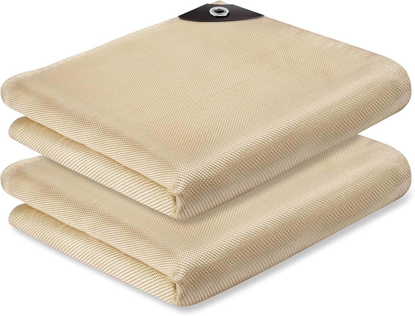2 Pack Welding Blanket 6x8 ft - Heavy Duty Fiberglass Fire Resistant Blankets, 1022 °F High Temp Insulation Blanket, Heat Resistant Fabric for Industrial, Smoker, Camping, Grill