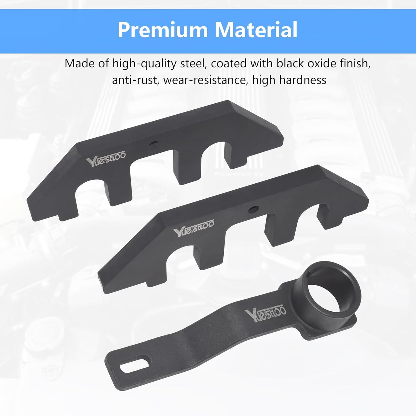 3PC Camshaft Holding Timing Tool & Crankshaft Positioning Tool, Compatible with Ford F150 Mustang 5.0 Coyote V8 Engine 2018-2023, Compatible with Gen 3 5.0 Coyote Engine, 303-448