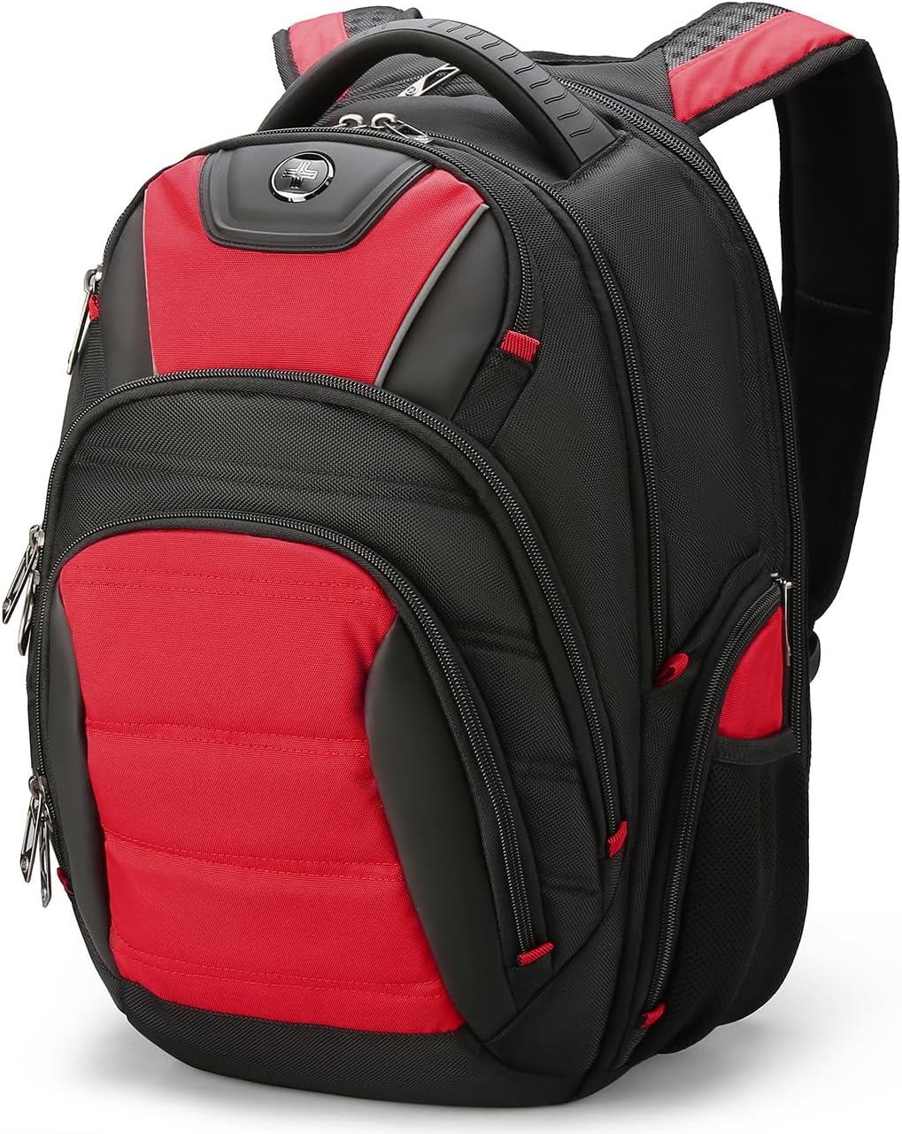 Swissdigital Design TSA Business Laptop Backpack for Men, Large Capacity Travel Backpack with Apple Find My Network and USB Charging Port Tech Backpacks Fits 17 Inch Computer Black| SD1643FB-01