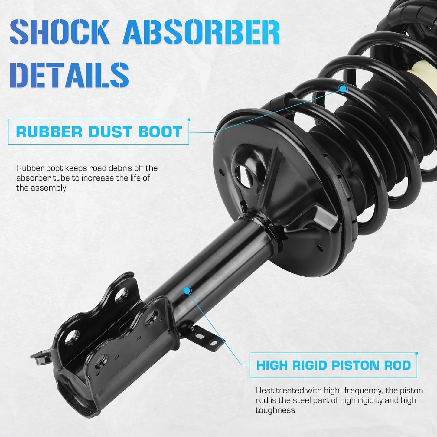 271951R 271952L Front Struts w/Coil Springs for 1993-2002 Toyota Corolla (Sedan ONLY) / 1998-2002 Chevrolet Prizm / 1993-1997 Geo Prizm, Shock Absorbers Assemblies Suspensions 94 95 96 99 00 01