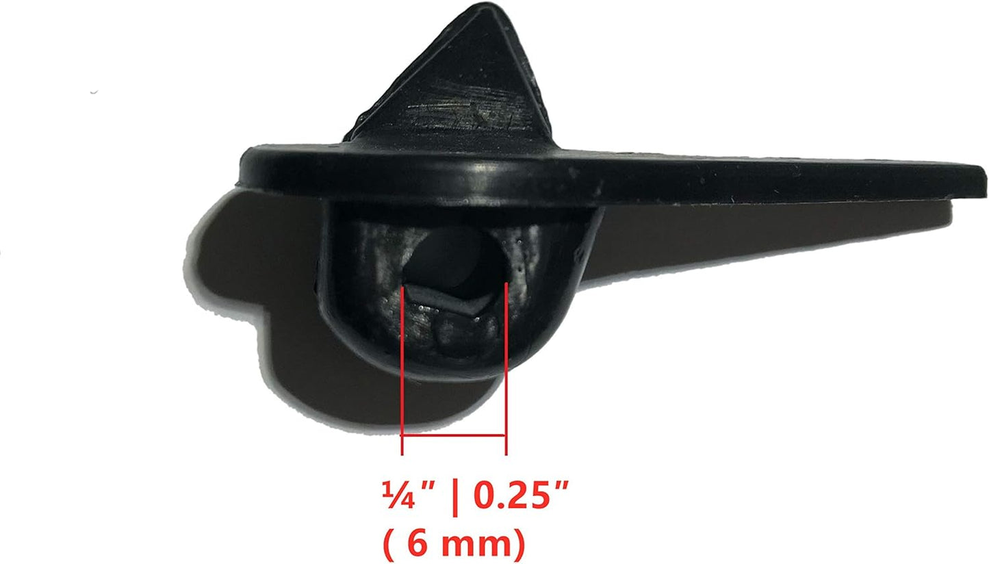 Tire Changer Plastic Insert, Tire Machine Guard, Wheel Rim Edge Protector for Mount Duck Head, Nylon Tyre Demount Fitting Head Part, 6 Front (Upper) + 6 Rear (Lower) Insert Kit/Pack, 5 Packs, 24BCM