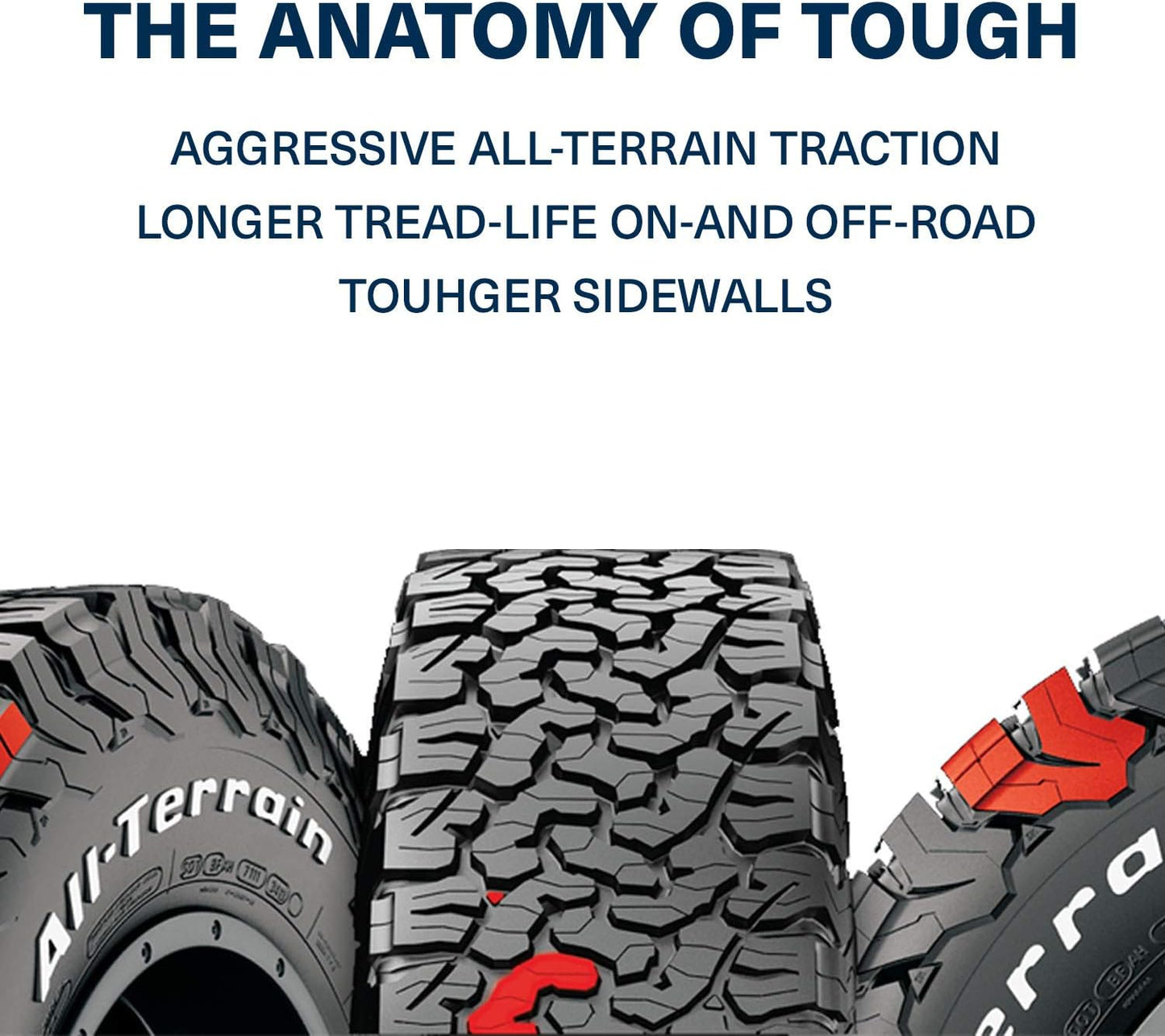 BFGoodrich All Terrain T/A KO2 Radial Car Tire for Light Trucks, SUVs, and Crossovers, 33x10.50R15/C 114R LRC